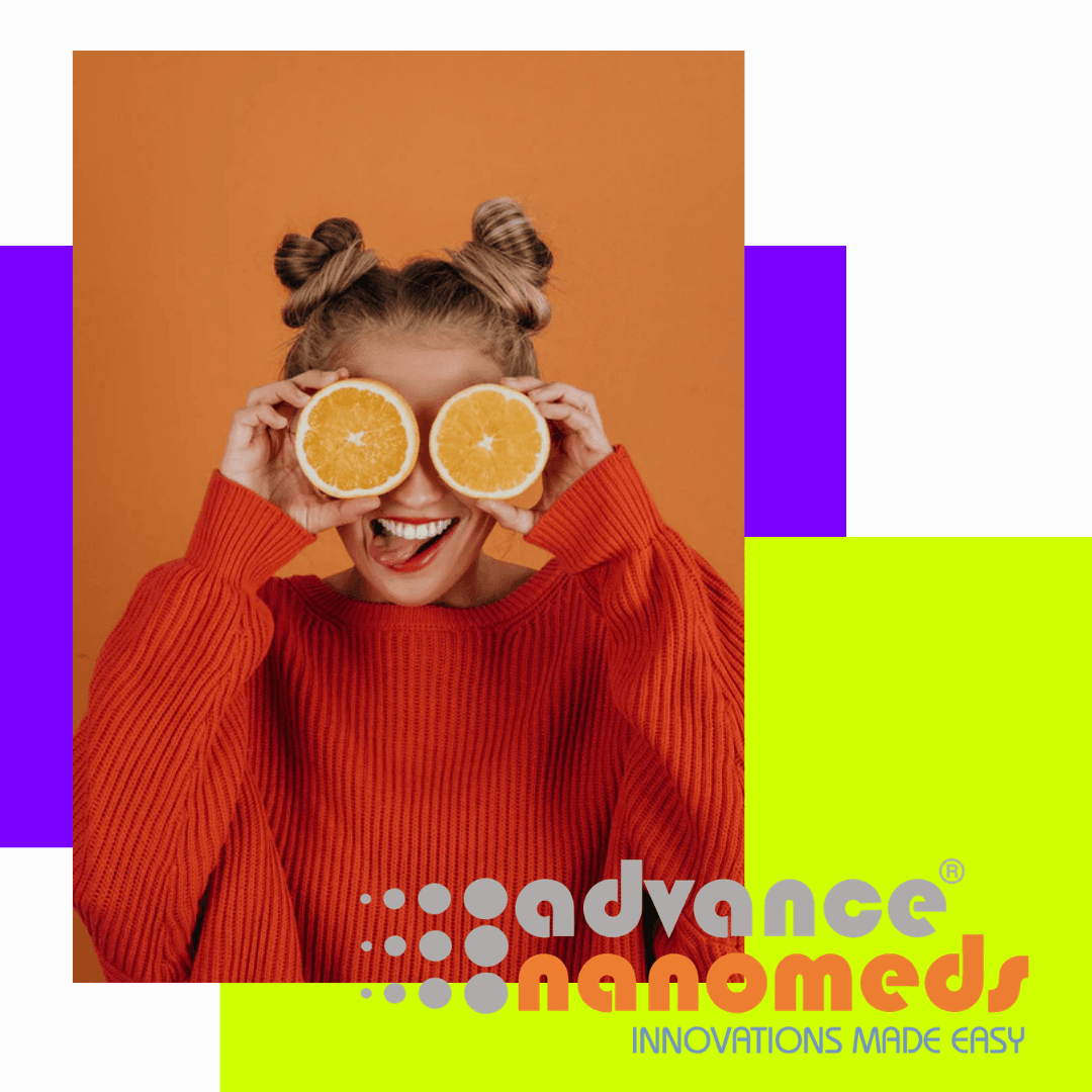 Advance NanoMeds orange wellness social media artwork